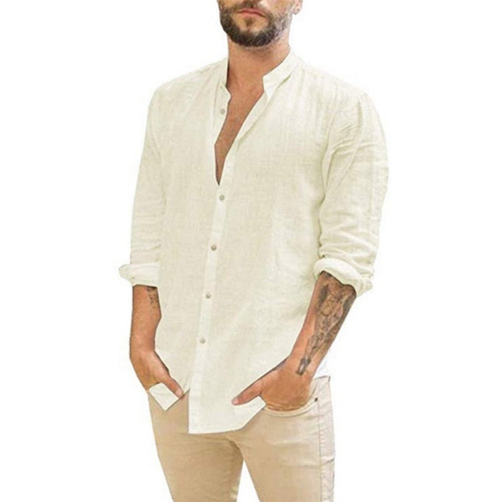 Cotton linen men's shirts with long sleeves - Zariar.comCotton linen men's shirts with long sleevesZariar.comZariar.com14:193;5:100014064#US S 50-60 KG;200007763:201336100BlackS 50-60 KGCotton linen men's shirts with long sleeves