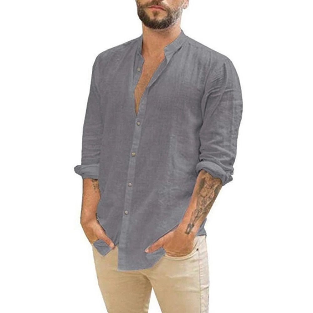 Cotton linen men's shirts with long sleeves - Zariar.comCotton linen men's shirts with long sleevesZariar.comZariar.com14:193;5:100014064#US S 50-60 KG;200007763:201336100BlackS 50-60 KGCotton linen men's shirts with long sleeves