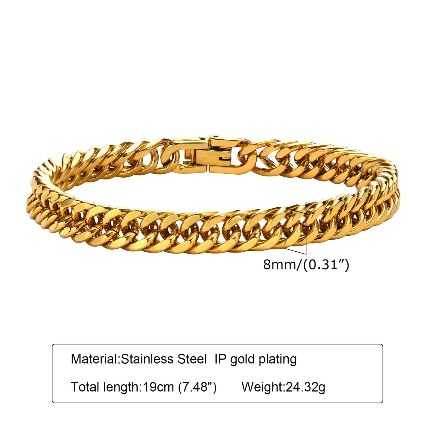 Double Curb Chain Bracelet - Zariar.comDouble Curb Chain BraceletZariar.comZariar.com200001034:5740#1319B;200000639:2014524161319B19cmDouble Curb Chain Bracelet