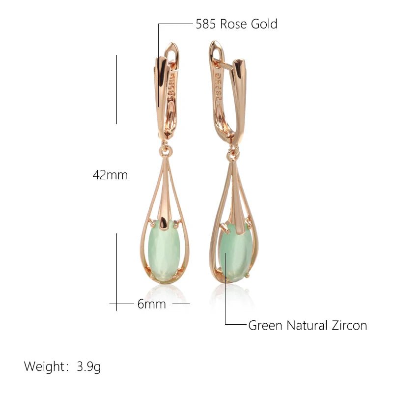 Emerald Long Drop Natural Zircon Dangle Earrings - Zariar.comEmerald Long Drop Natural Zircon Dangle EarringsZariar.comZariar.com200001034:200003760;200007763:201336100;200000783:175Rose Gold ColorCHINAgreenEmerald Long Drop Natural Zircon Dangle Earrings