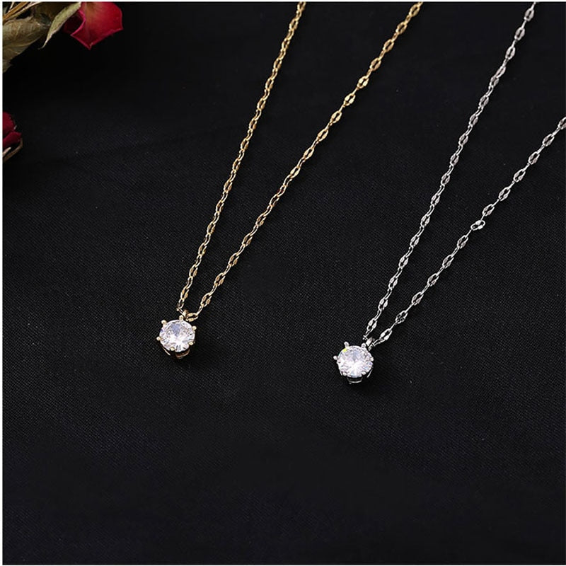 Rosalia Zircon Pendant Necklace - Zariar.comRosalia Zircon Pendant NecklaceZariar.comZariar.com200000226:193#NK126 GoldgoldRosalia Zircon Pendant Necklace