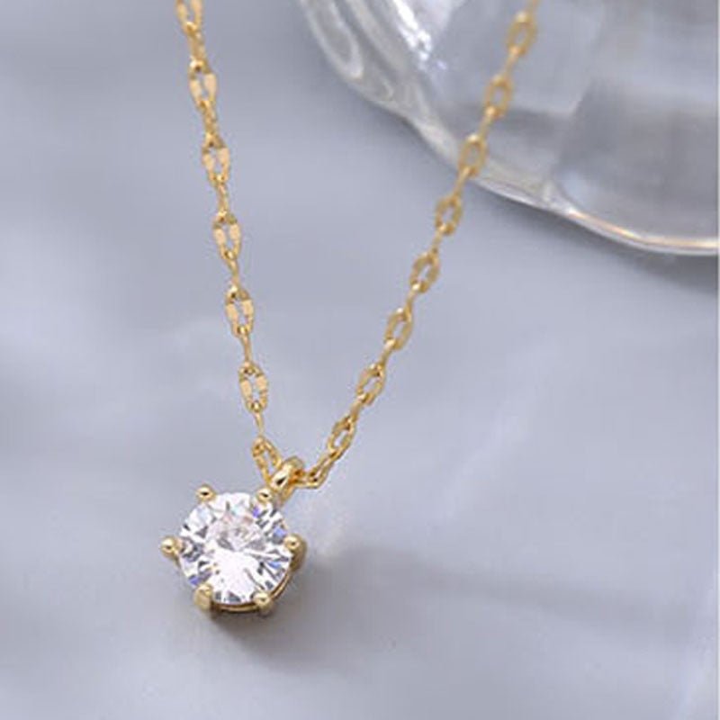 Rosalia Zircon Pendant Necklace - Zariar.comRosalia Zircon Pendant NecklaceZariar.comZariar.com200000226:193#NK126 GoldgoldRosalia Zircon Pendant Necklace